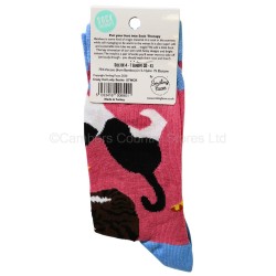 Smiling Faces Pair Of Socks Crazy Cat Lady